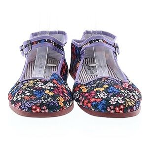 Floral Women's Dress Shoes with Purple Trim